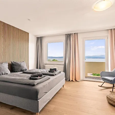דירה Panorama Penthouse Mit Atemberaubenden See- Und Bergblick אימנשטאדט אם בודנזה
